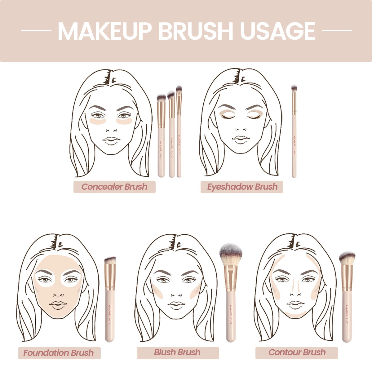 Aurea Brush - 7 piece