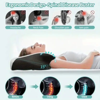 DeepRest™ – Neck Massage Memory Pillow