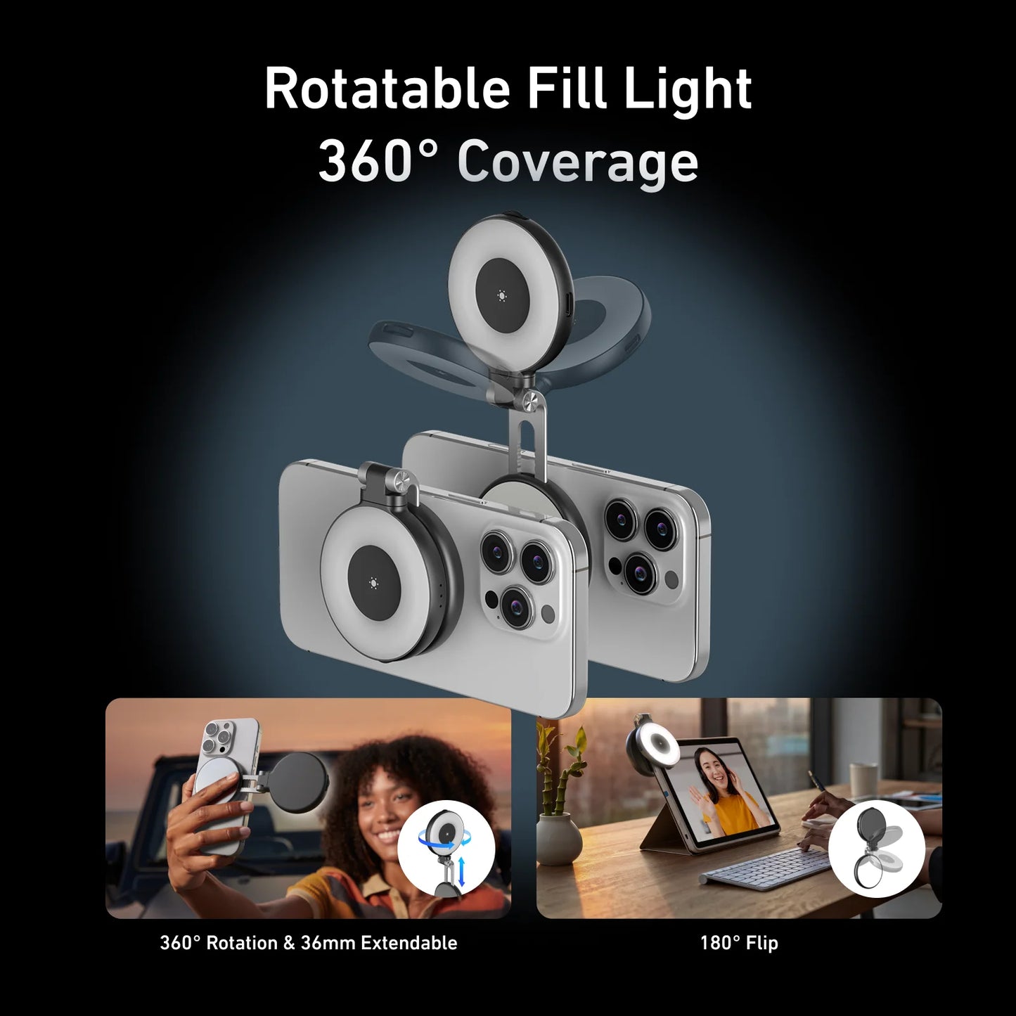 Glow Snap - Magnetic Selfie Light